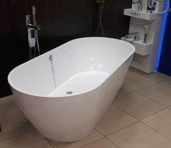 Ванна из литьевого мрамора Эстет Майами 180.5х78.5 белая, ФР-00006013