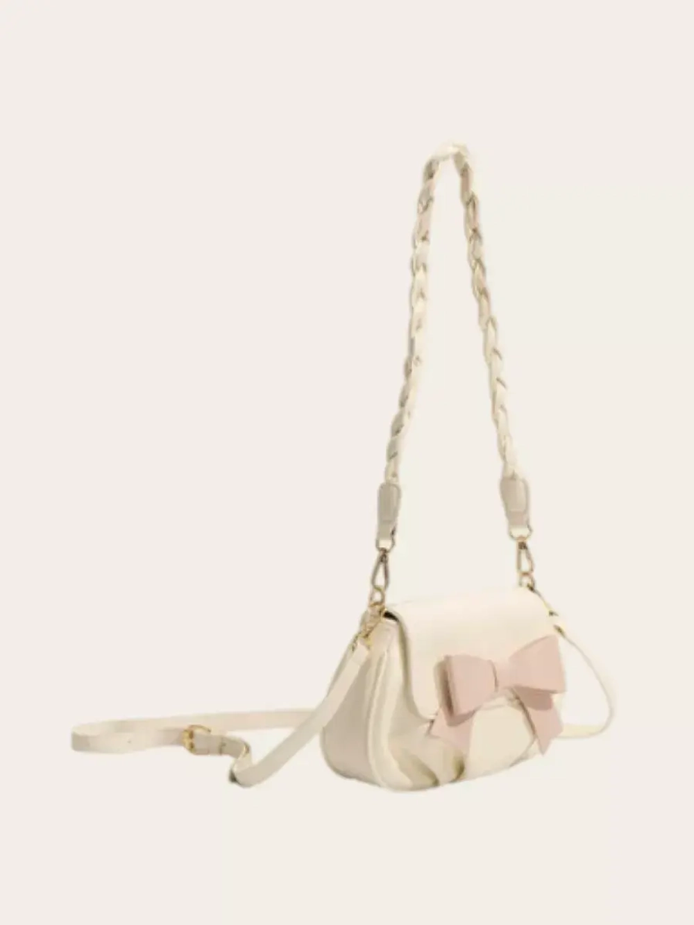 Сумка через плечо багет y2k с бантиком