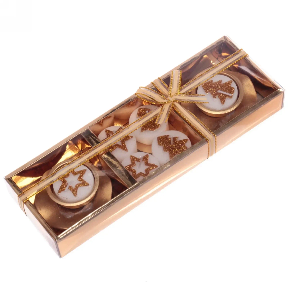 Набор свечей «Сказочный вечер» 25х8,5х3 см, золото