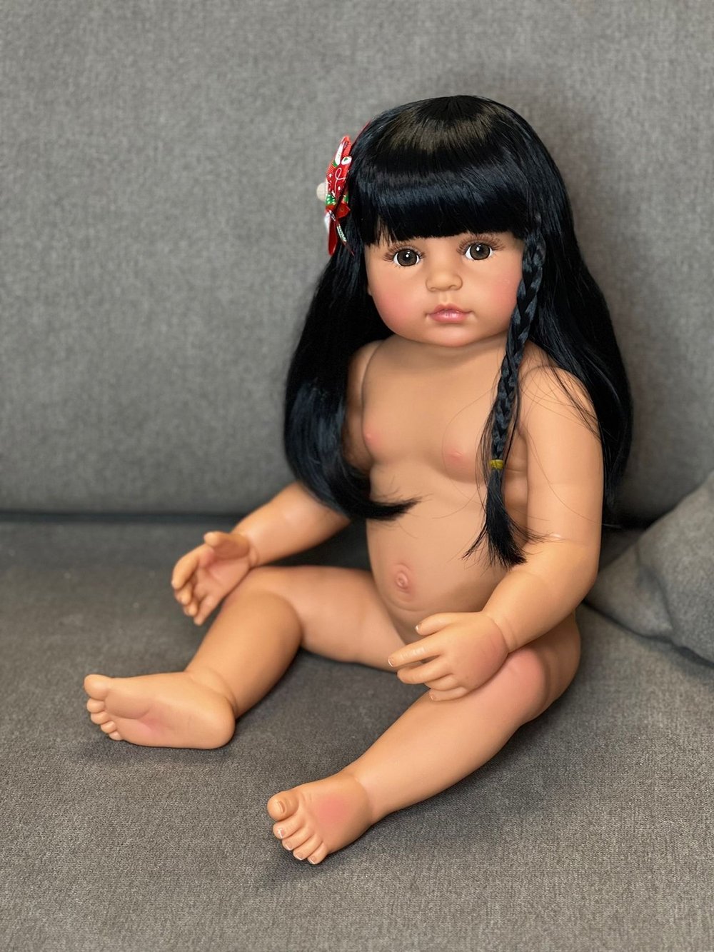 Кукла Реборн виниловая 55см в пакете (FA-571)