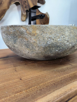 Раковина из речного камня RS-65908 48х35х15 из натурального камня