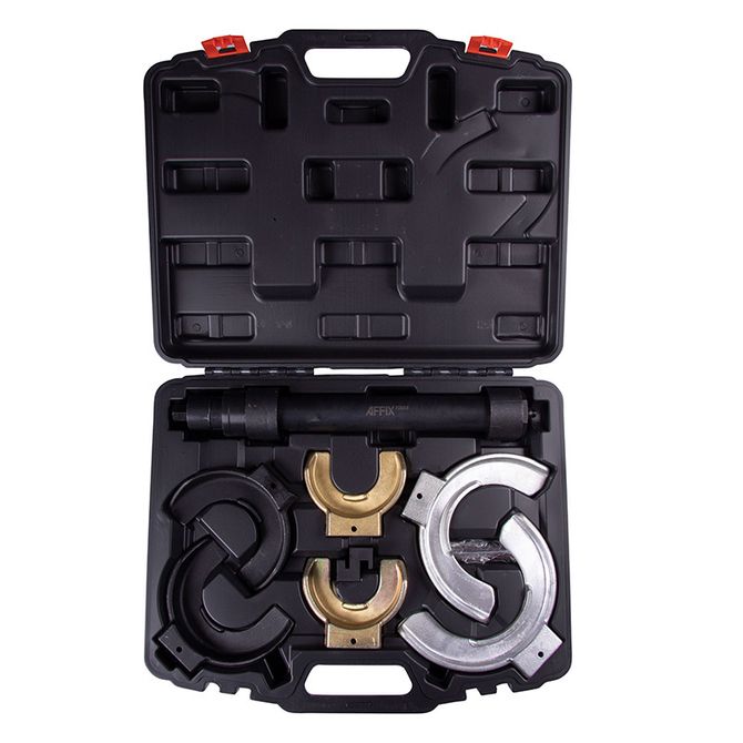 AFFIX (AF10000008C) Стяжка амортизаторных пружин, кованые U-образные держатели, кейс, 8 предметов