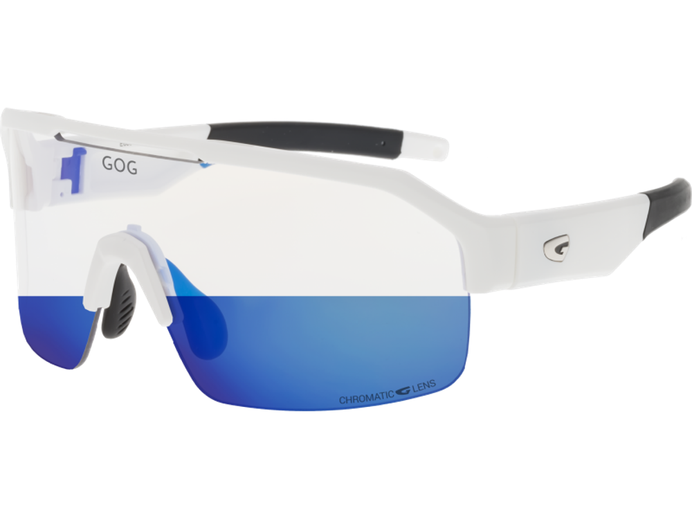 Спортивные очки GOG Thor C / Matt White-Black / Photochromic Blue Lens