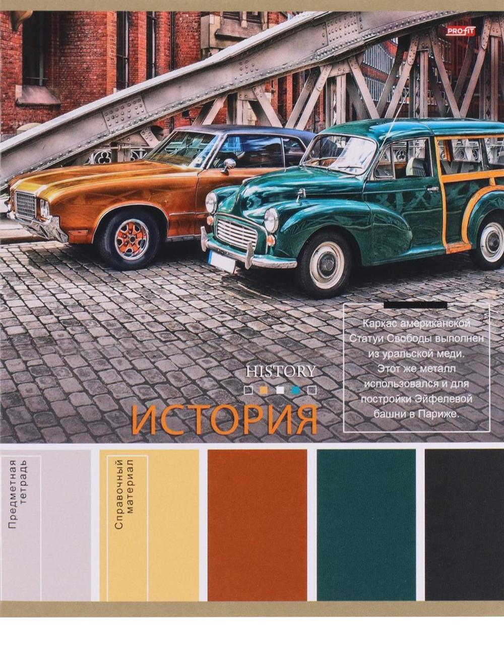 Тетрадь предметная А5 36л. клет. История «Pantone» эконом (36-9315) (Проф-Пресс)