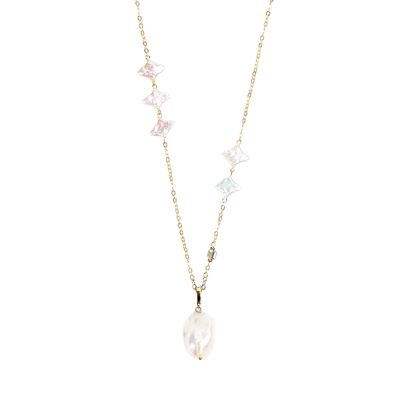 Колье Падающая звезда (золотистый)