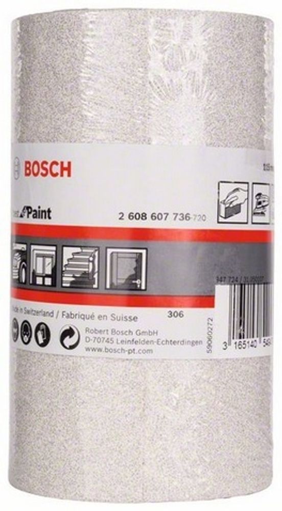 Шлифрулон BOSCH 5М 115мм K80 B.f.Paint