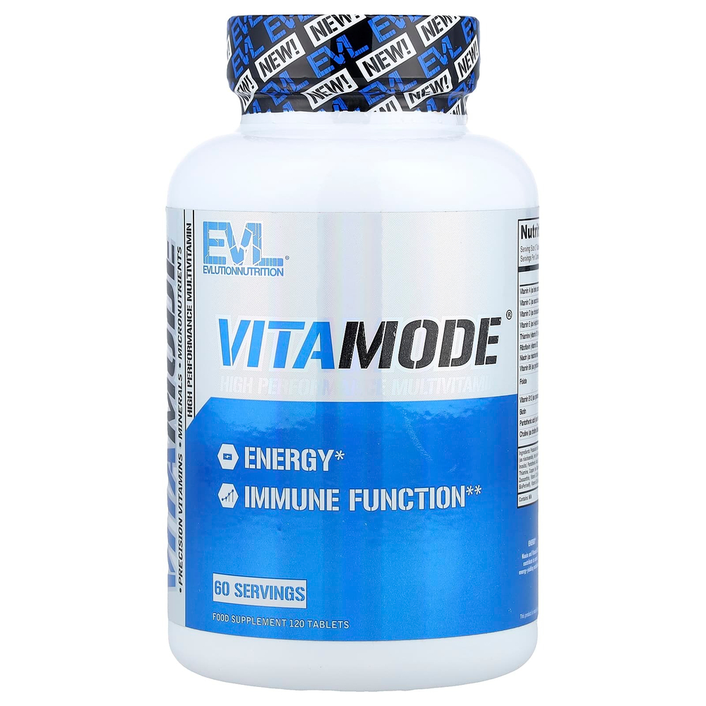 EVLution Nutrition, VitaMode®, высокоэффективные мультивитамины, 120 таблеток