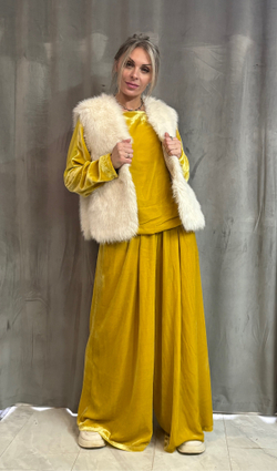 Палаццо /бархат /50% шелк /50% хб