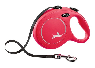 FLEXI Рулетка NEW CLASSIC L ремень 8 м до 50 кг, красный