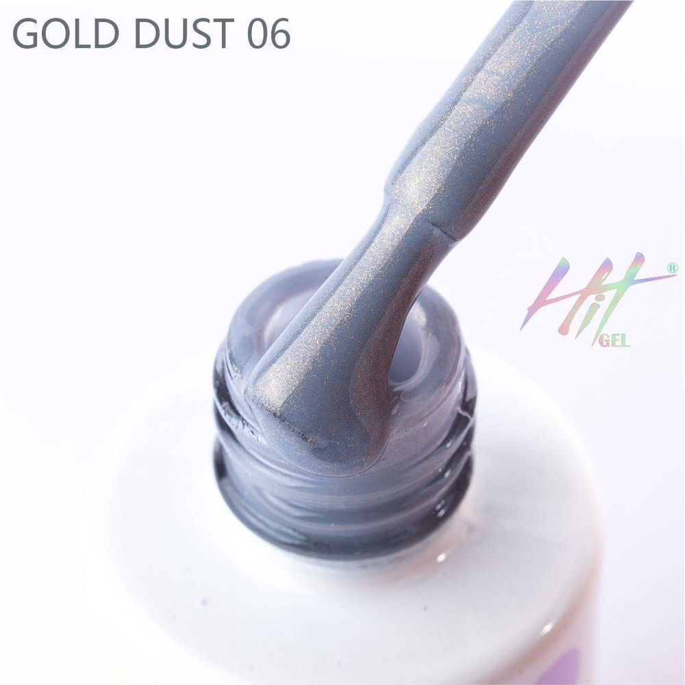 Гель-лак ТМ "HIT gel" №06 Gold dust, 9 мл