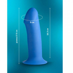 Гибкий фаллоимитатор Squeeze-It Thick Phallic (17,5×5 см) синий
