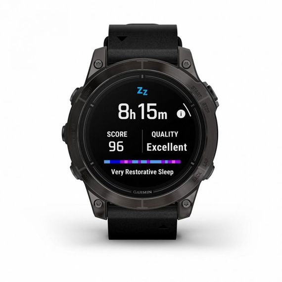 Garmin EPIX PRO Gen 2 Sapphire 47 мм — титан DLC, кожаный ремешок