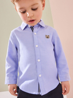 Рубашка с вышивкой для мальчика Next K83-254, Синий