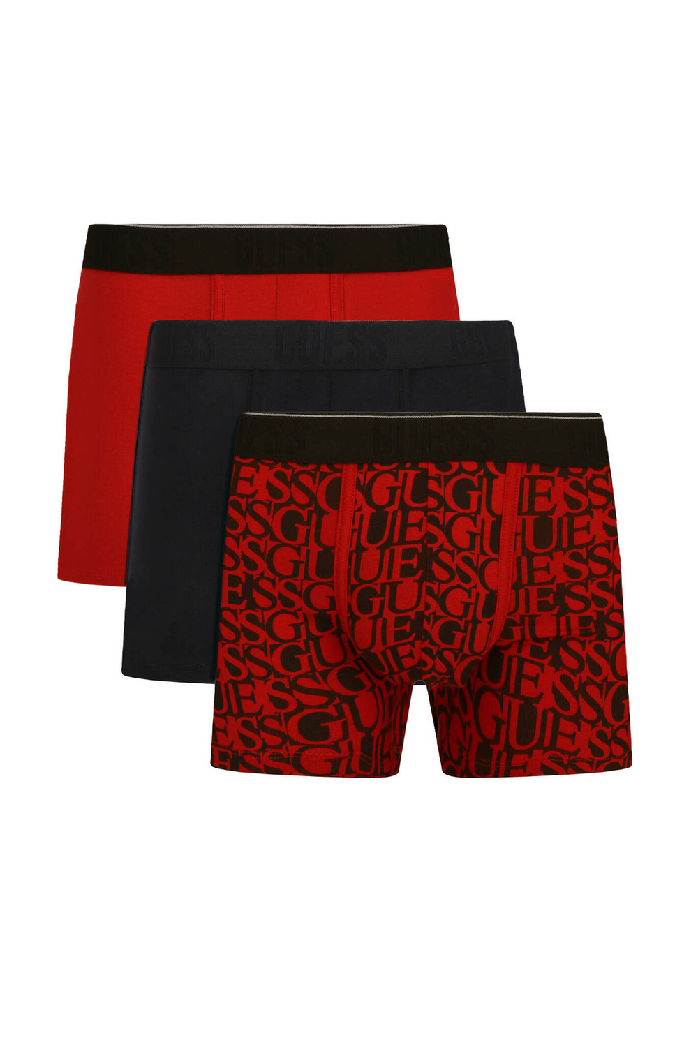 Трусики-боксеры 3шт. Guess Underwear - красный(U3BG25 K6YW0)