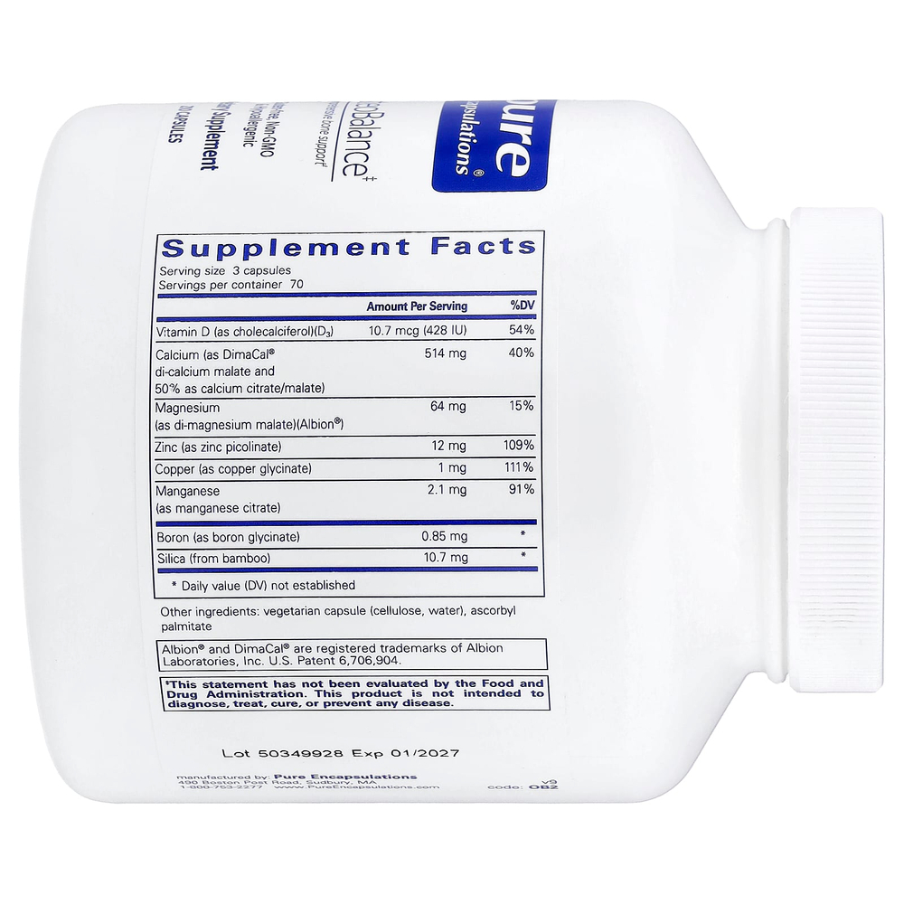 Pure Encapsulations, OsteoBalance, 210 капсул