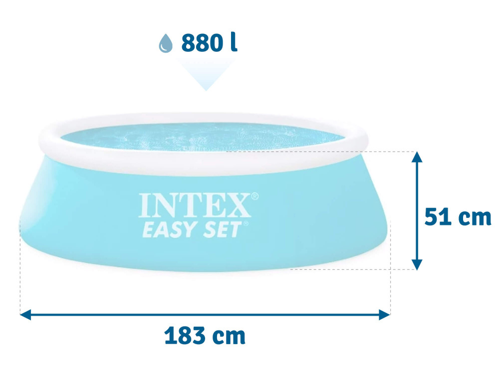 Бассейн надувной Intex Easy Set 183х51 см (28101)