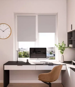 Рулонные шторы блэкаут Фэшн Светло-серый