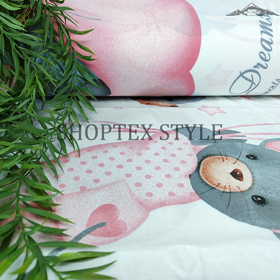 Перкаль &quot;Детство-Мышки&quot; | ш.150 см | 105 г/м² | хлопок-100%