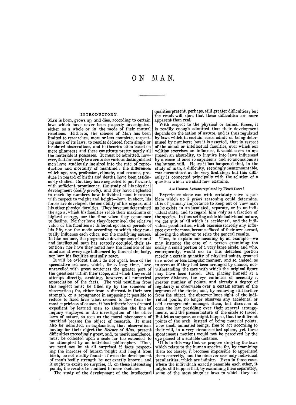 A treatise on man and the development of his faculties | L.A.J. Quetelet