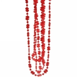 Бусы на ёлку 1,5м «Доллары» 1,2см, Красный