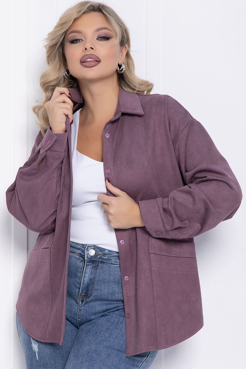 Рубашка Камета (пыльно-фиолетовая) Б12350-18 LT Collection