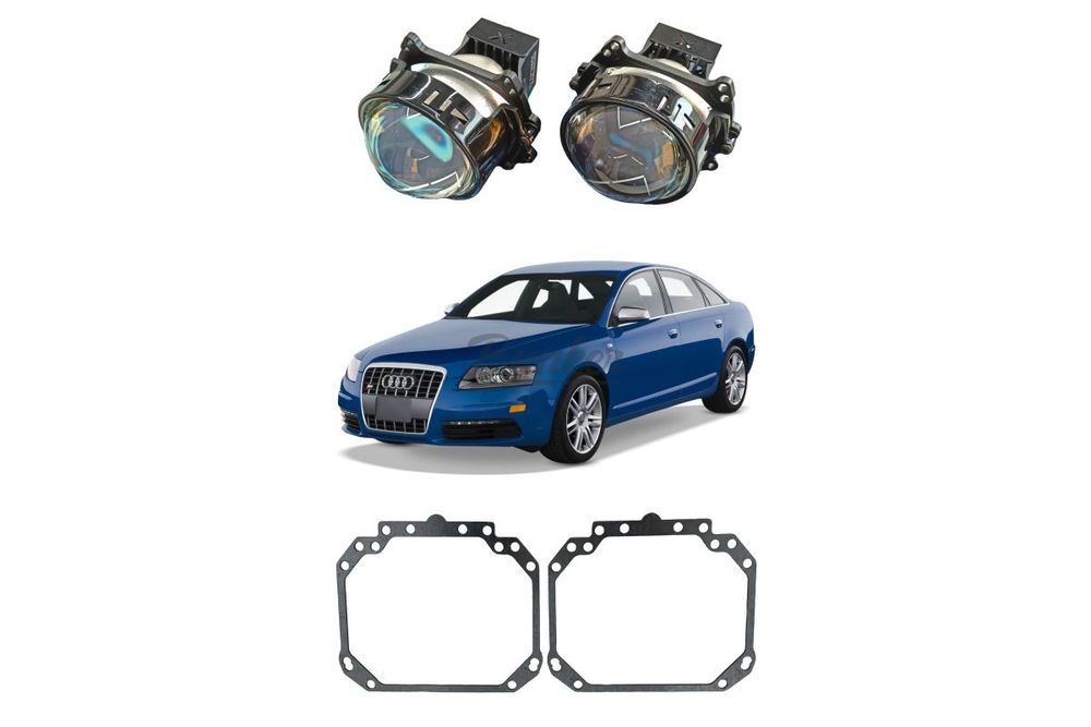 Комплект для замены штатных линз Audi A6 C6 2004-2011