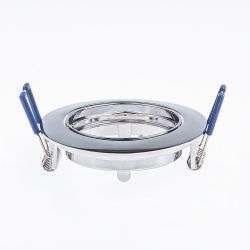 KL1A CH Светильник ЭРА литой простой пов. MR16,12V/220V, 50W хром | Литые встраиваемые светильники