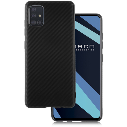 Чехол ROSCO для Samsung Galaxy A51 оптом (арт. SS-A51-CARBONE-BLACK)