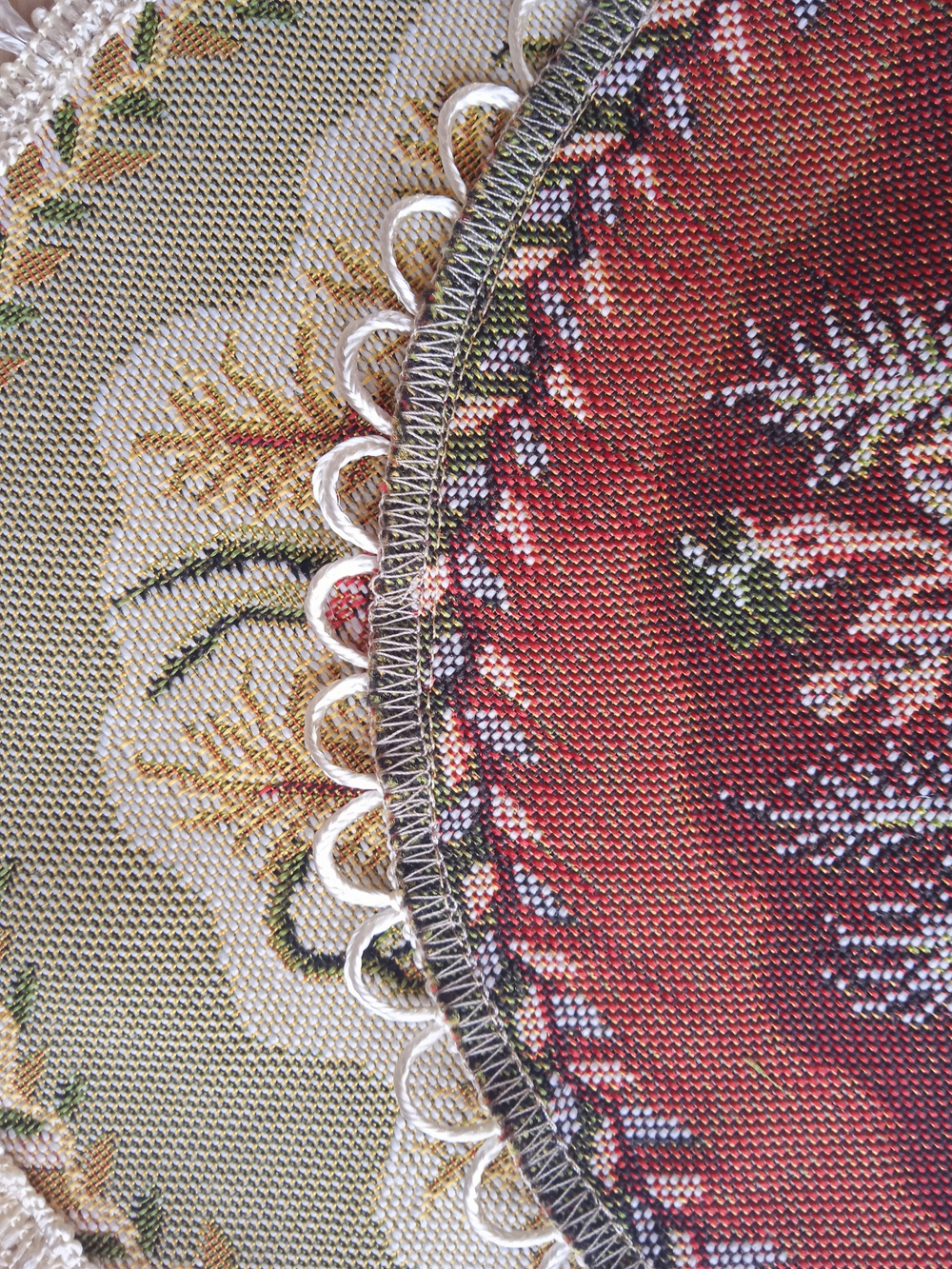 Декоративная сервировочная салфетка (d 30) Маки