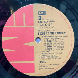 Винтажная виниловая пластинка LP Focus At The Rainbow (Japan 1978) (No Obi) Hocus Pocus