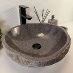 Раковина из речного камня RS-65384 45*43*15 0856