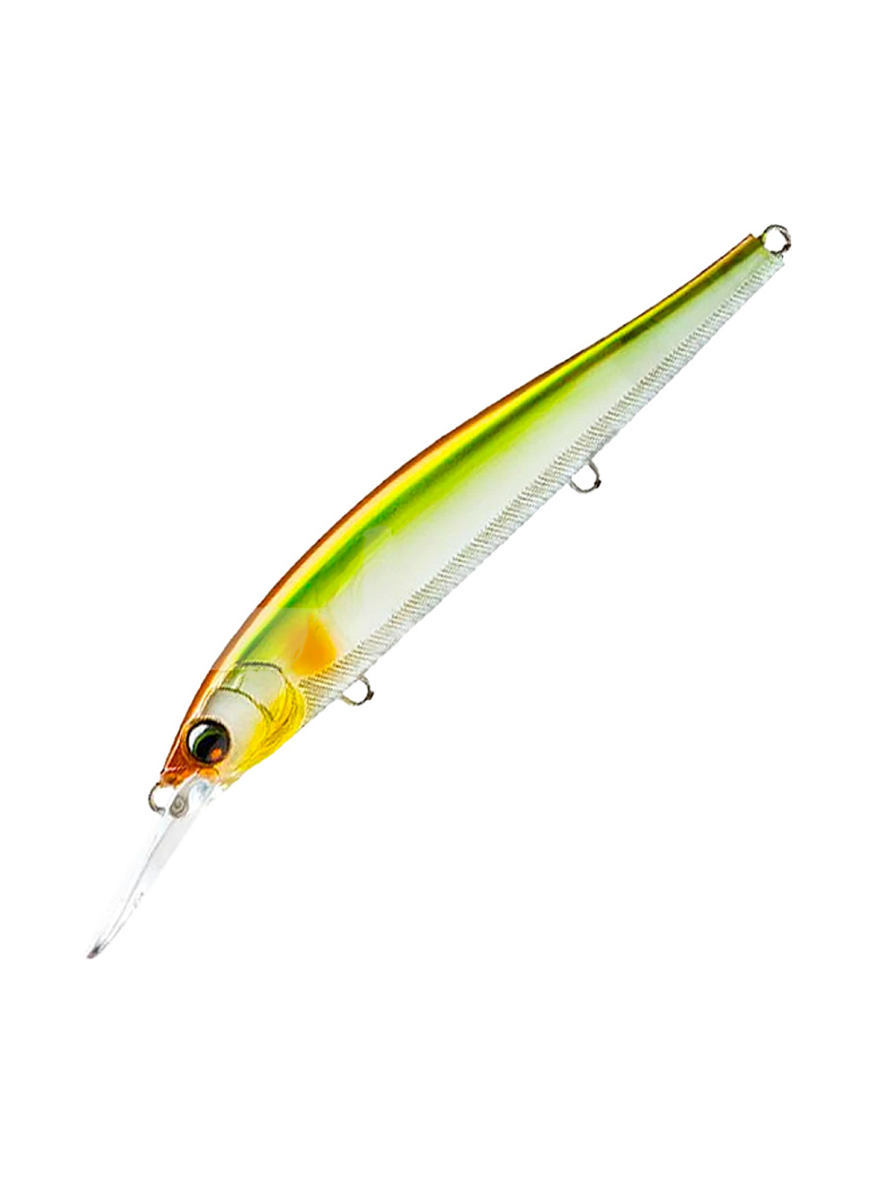 Воблер для рыбалки Duel L-Bass Jerkbait 110SF F1238 #HWS, 110 мм, 15 г, медленно всплывающий, минноу