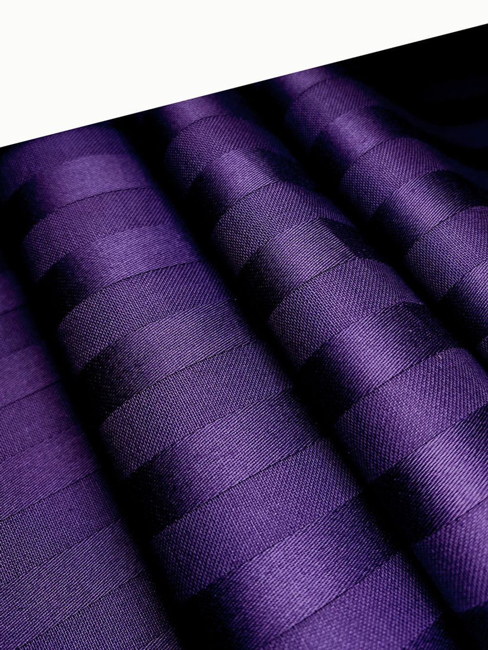 Наволочка комплект 2шт сатин-страйп Milky Garden "Черника" 70x70 см на молнии