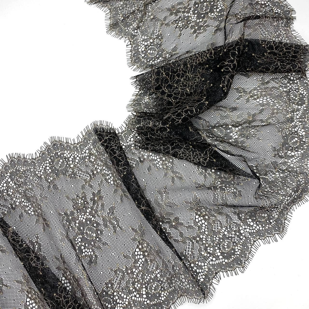 Шантильи черное/золото 22 см