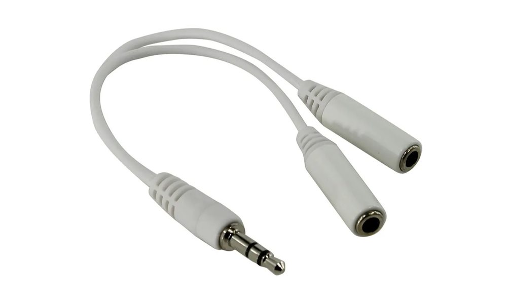 Переходник AUDIO Jack 3.5/M-2*F 5Bites AA-3MF2-02WH