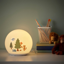 IKEA BRUMMIG  (ИКЕА БРУММИГ)  -  Светодиодная настольная лампа, лесной дизайн