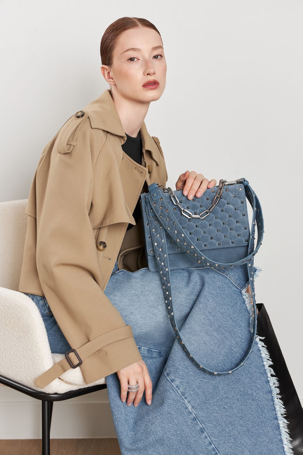 BAD GIRL LARGE BAG BLUE