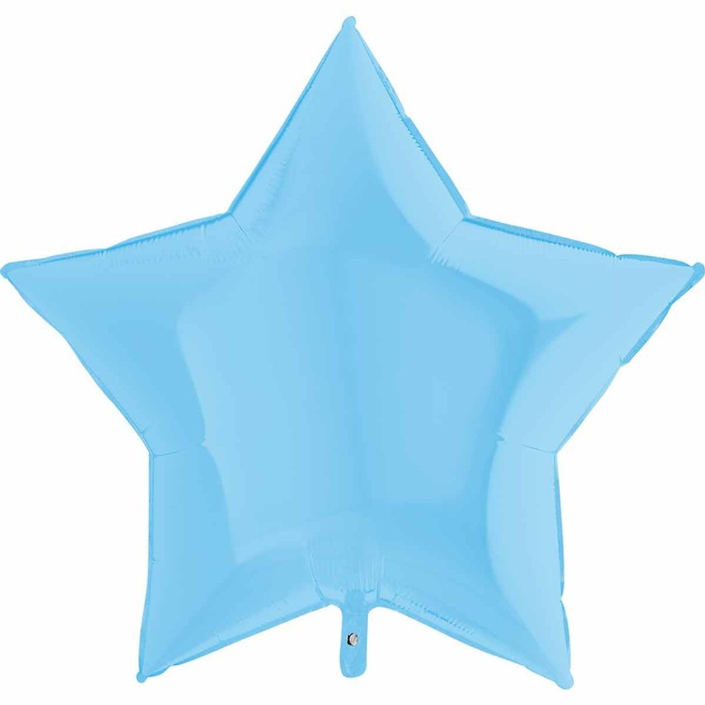 Фольгированная фигура, звезда, 36"/91СМ Пастель Matte Blue