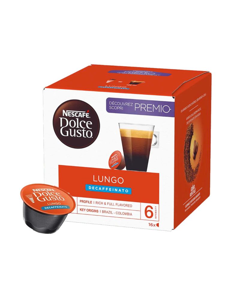 Кофе Nescafe Dolce Gusto Lungo Decaffeinato 16 шт x 3 уп