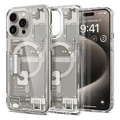 Чехол Spigen Ultra Hybrid Zero One MagFit для iPhone 15 Pro Max (ACS07211) cерый