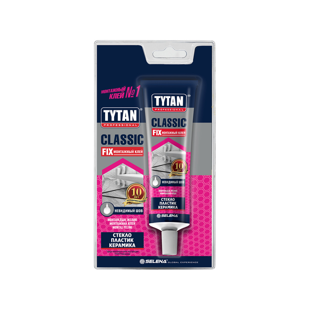 Жидкие гвозди TYTAN Classic Fix (каучук.) прозрачный тюбик 100мл