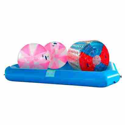 Бизнес-набор: Бассейн 6*6 м (1 шт), Водный шар ПВХ (2 шт), Водный роллер (1 шт),насос (1 шт)