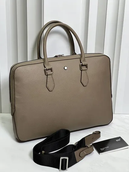 Портфель для документов MONTBLANC Sartorial бежевая