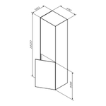 Шкаф-колонна подвесной AM.PM Inspire V2.0 M50ACHX0406EGM Элегантный серый матовый