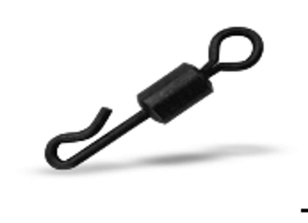 Вертлюг с застежкой Long Q-shaped Swing Snap with Solid Ring #7 5шт