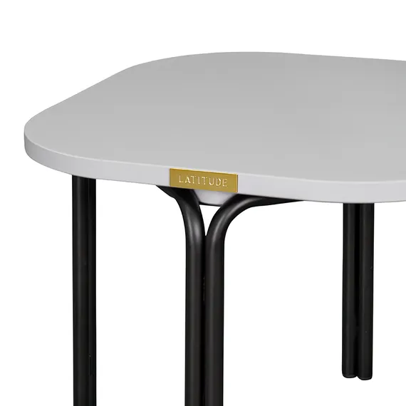 Столик кофейный ror, 50х50 см, черный/серый