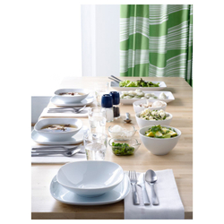 IKEA VÄRDERA  (ИКЕА ВÄРДЕРА)  -  Глубокая тарелка, белая, 20x20 см
