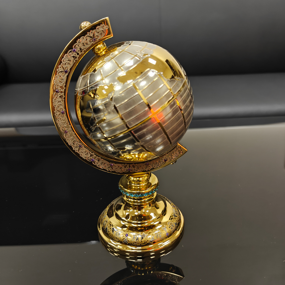 Глобус сувенирный "Золотой" (Златоуст)