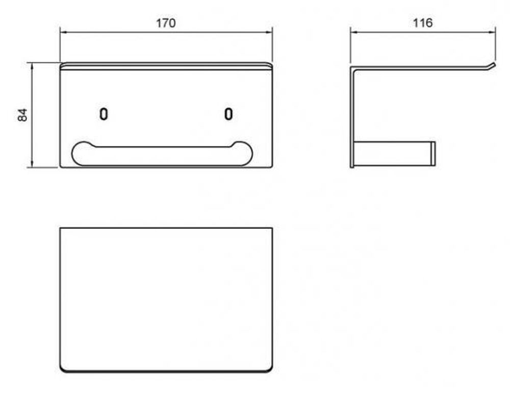 Держатель для туалетной бумаги с полочкой нерж. сталь VERONA 16876.G золото