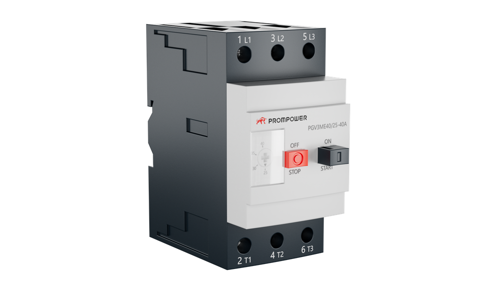 Автоматический выключатель защиты двигателя Prompower PGV3-ME40 серии Pulse, 25-40(A)